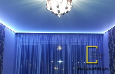 Натяжные потолки с подсветкой